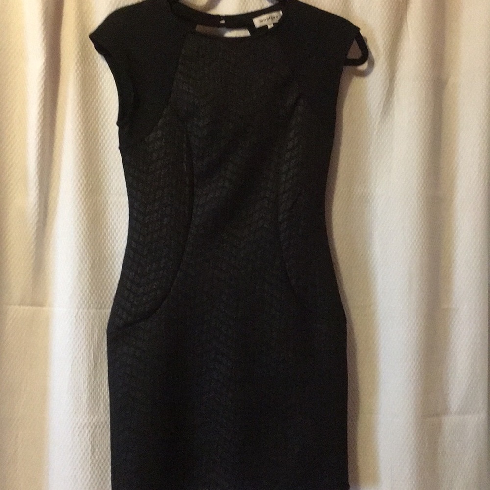 Black monteau dress. Small.